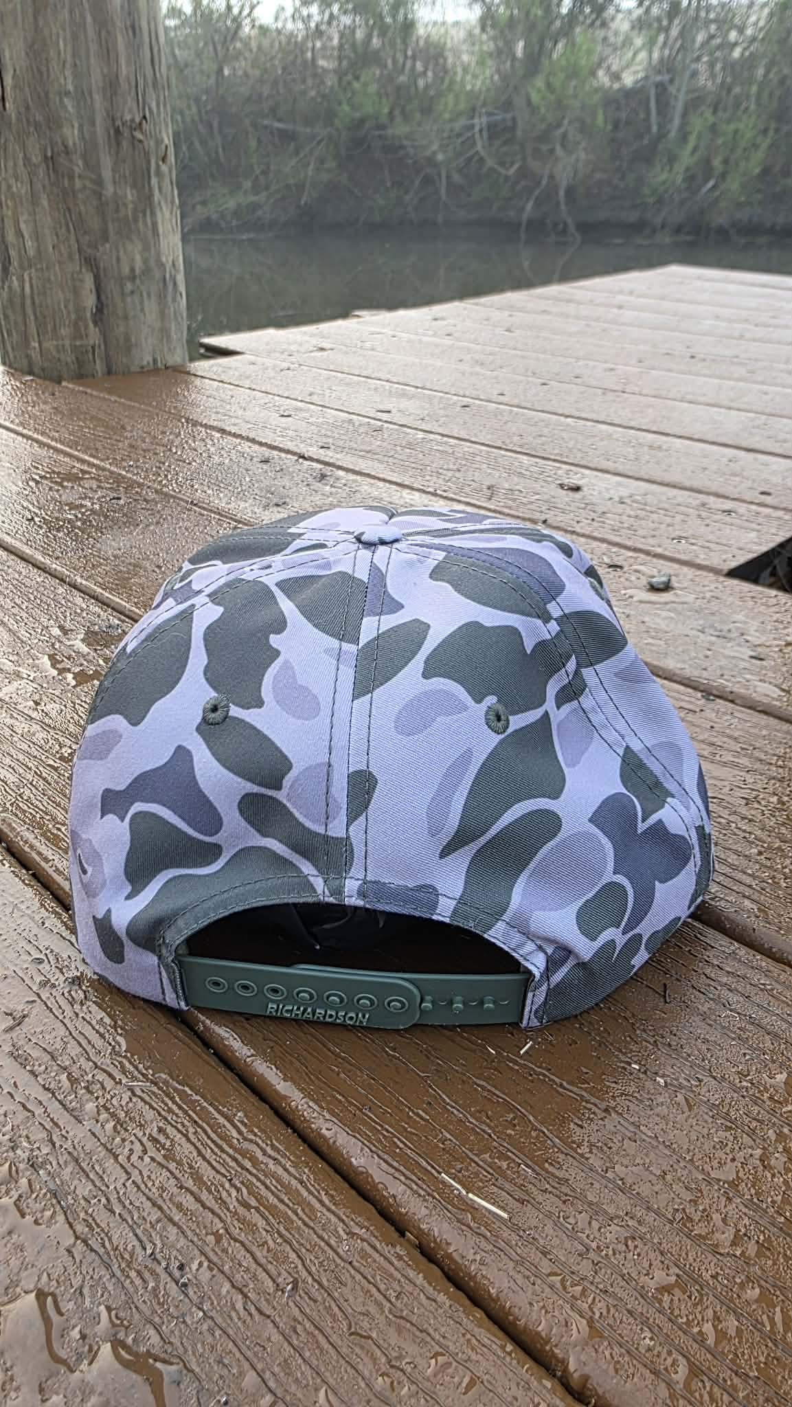 Heritage Pelican Rope Hat — Marsh Duck Camo / Olive (Umpqua Gramps Cap 256P)