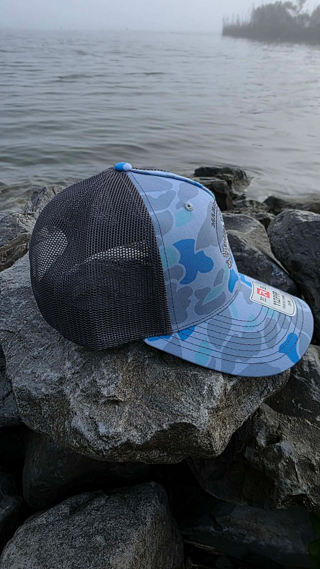 PRE-ORDER- Heritage Pelican Hat — Saltwater Duck Camo / Charcoal (Richardson 112PFP)