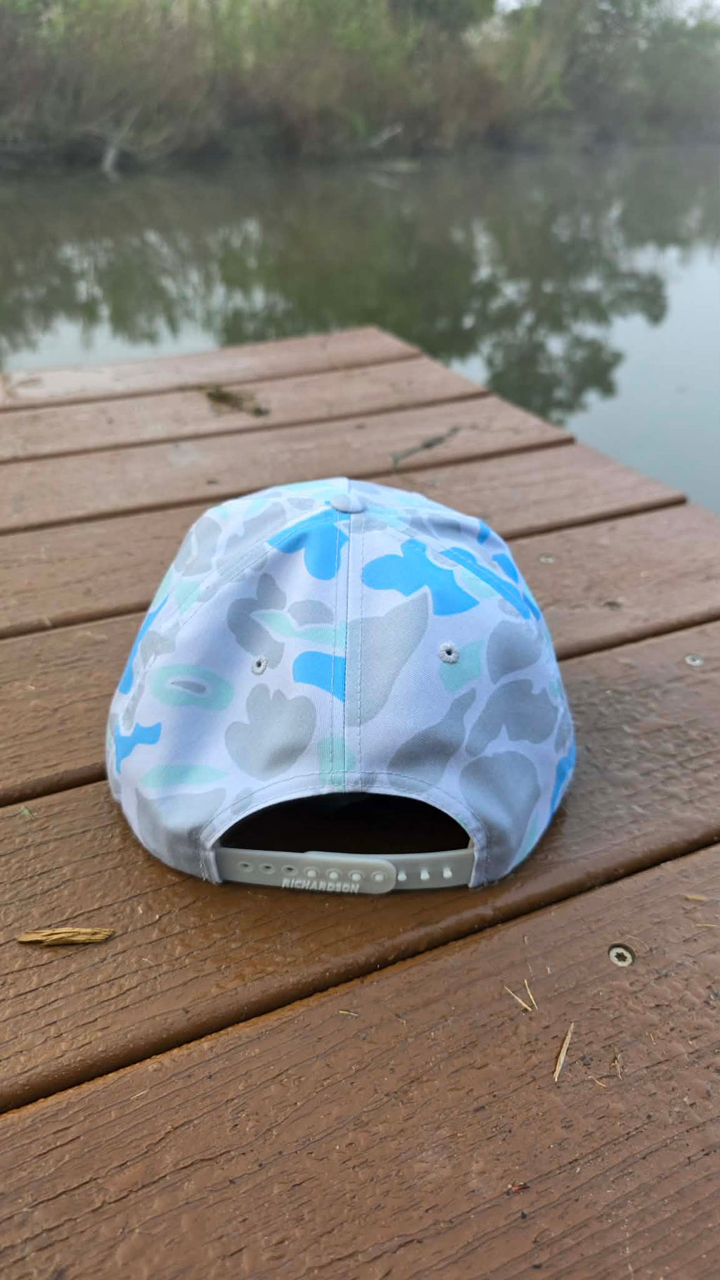 PRE-ORDER- Heritage Pelican Rope Hat — Marsh Duck Camo / Blue (Umpqua Gramps Cap 256P) (Copy)